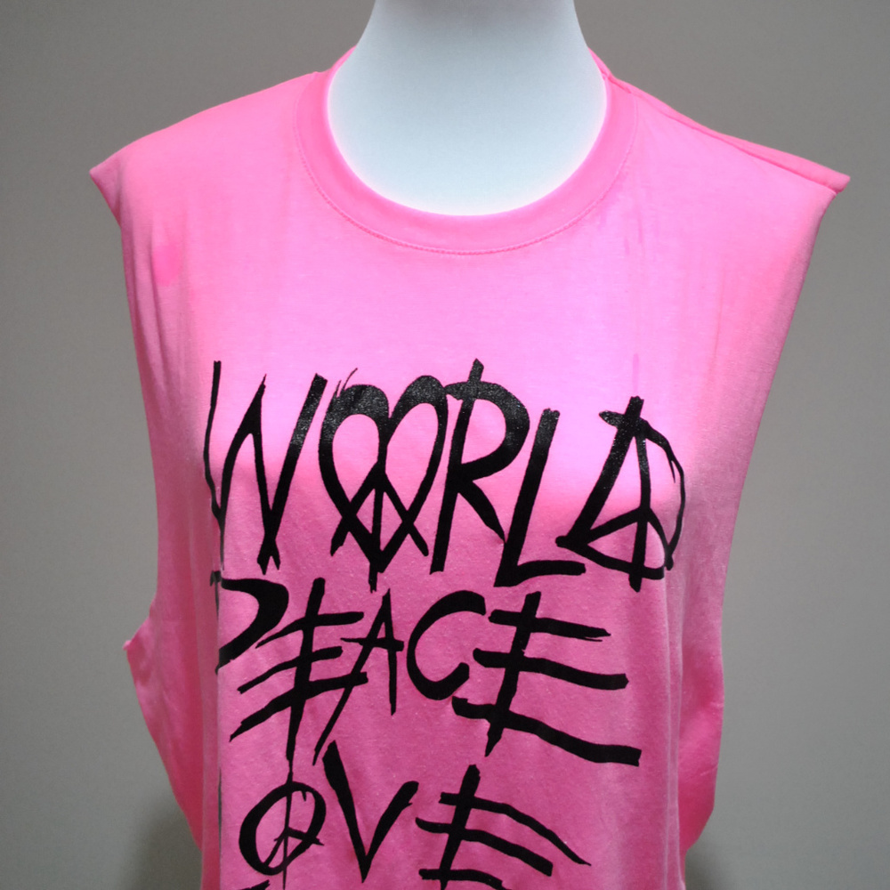 World peace love tank top